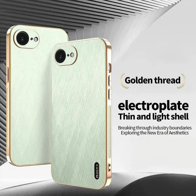 Alt view image 2 of 7 - TYJKeJi Case Fashion Cover Case For iPhone 16e (Green)