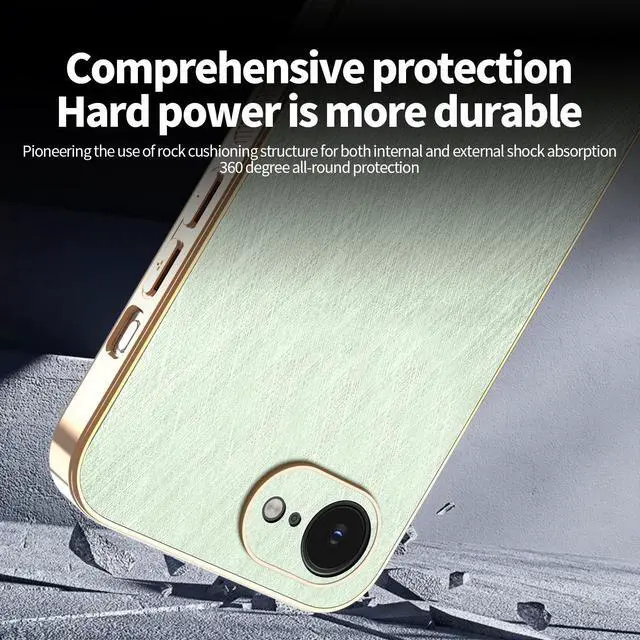 Alt view image 4 of 7 - TYJKeJi Case Fashion Cover Case For iPhone 16e (Green)