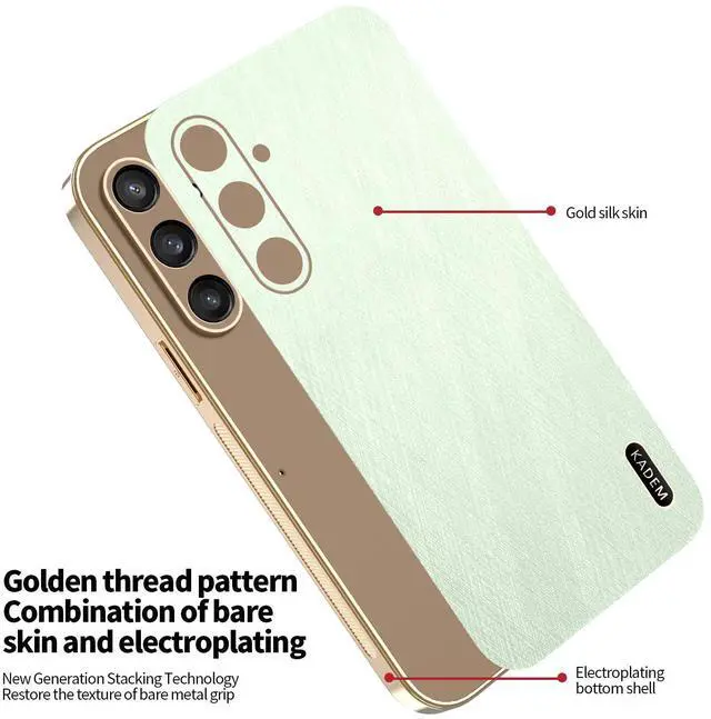 Alt view image 5 of 7 - TYJKeJi Case Fashion Cover Case For Samsung Galaxy S25 (Green)