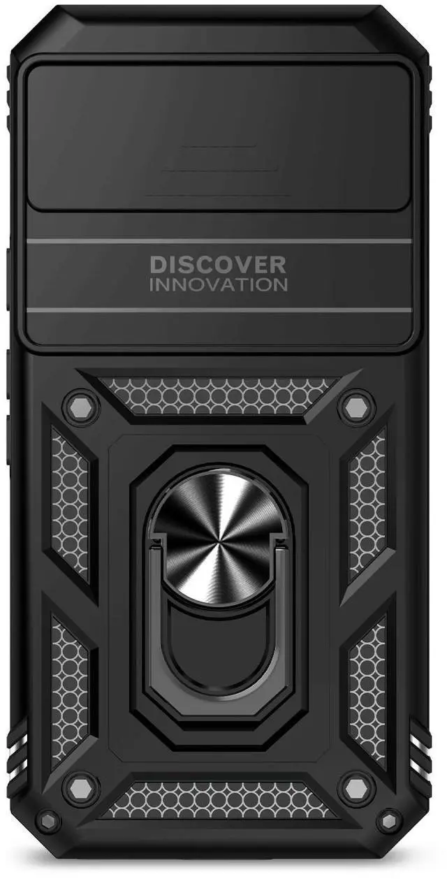 Alt view image 6 of 7 - TYJKeJi Case with Stander Fashion Cover KickStand Case For Google Pixel 9A (Black)