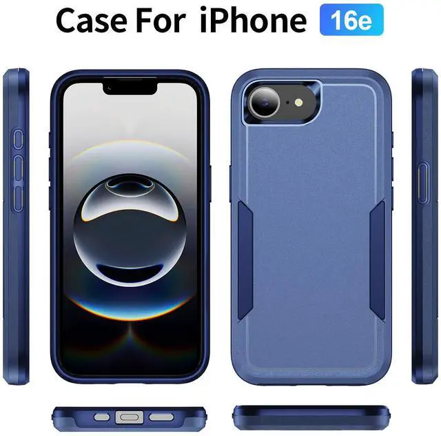 Alt view image 4 of 7 - TYJKeJi Case Fashion Cover Case For iPhone 16e (Blue)
