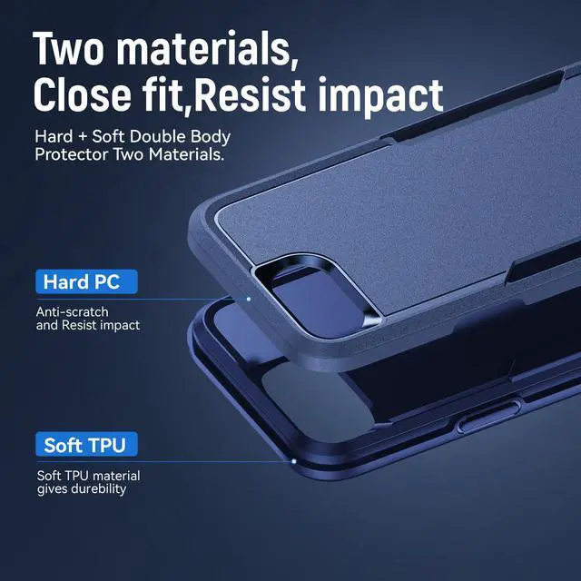 Alt view image 7 of 7 - TYJKeJi Case Fashion Cover Case For iPhone 16e (Blue)