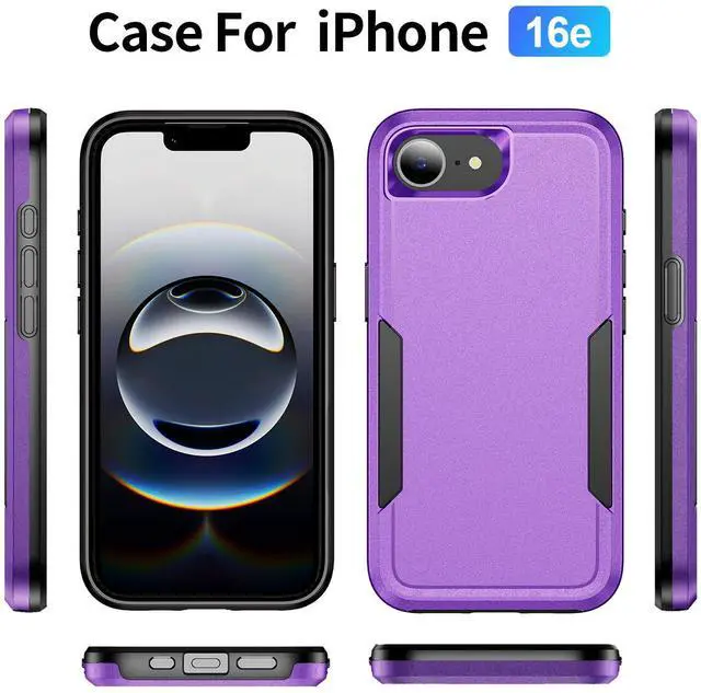 Alt view image 4 of 7 - TYJKeJi Case Fashion Cover Case For iPhone 16e (Purple)