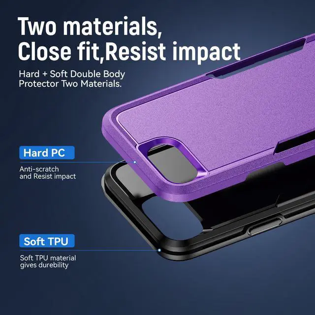Alt view image 7 of 7 - TYJKeJi Case Fashion Cover Case For iPhone 16e (Purple)