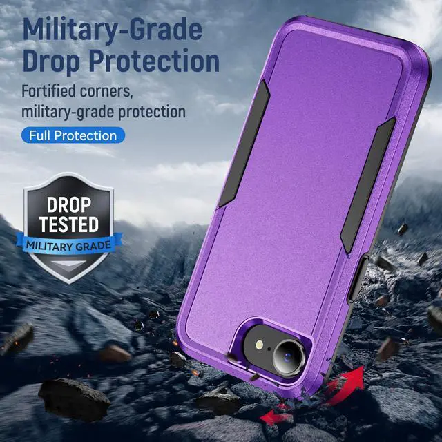 Alt view image 3 of 7 - TYJKeJi Case Fashion Cover Case For iPhone 16e (Purple)