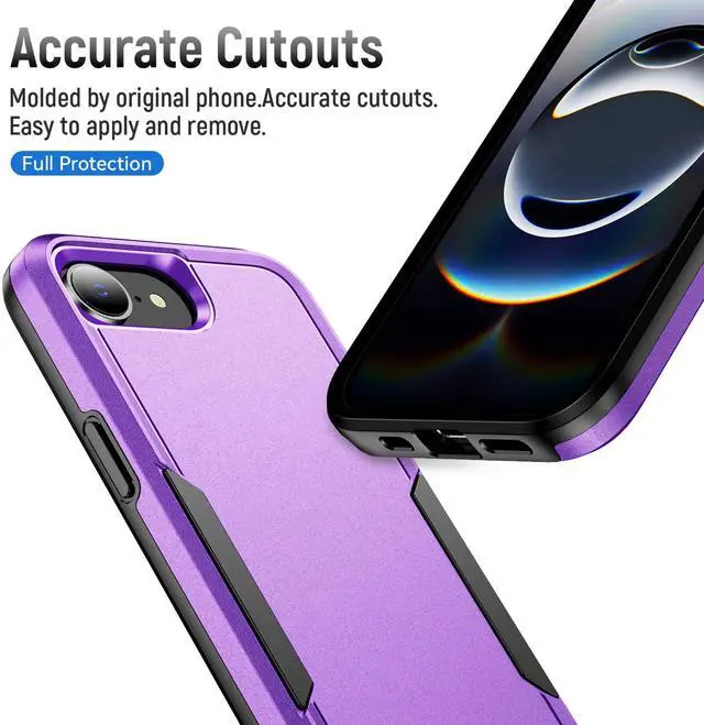 Alt view image 6 of 7 - TYJKeJi Case Fashion Cover Case For iPhone 16e (Purple)