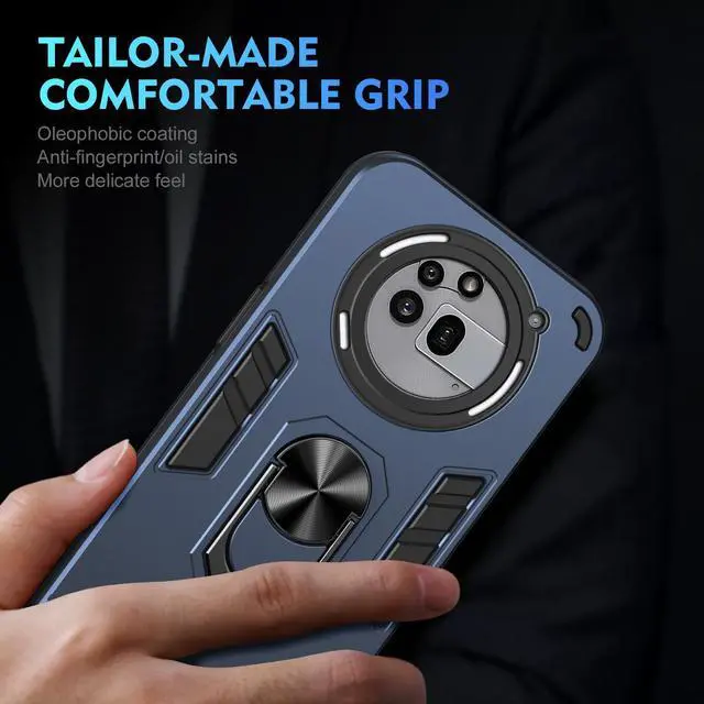 Alt view image 5 of 7 - TYJKeJi Case with Stander Fashion Cover KickStand Case For Nothing Phone 3a Pro (Blue)