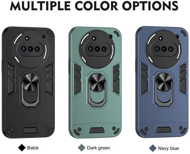Alt view image 2 of 7 - TYJKeJi Case with Stander Fashion Cover KickStand Case For Nothing Phone 3a (Black)
