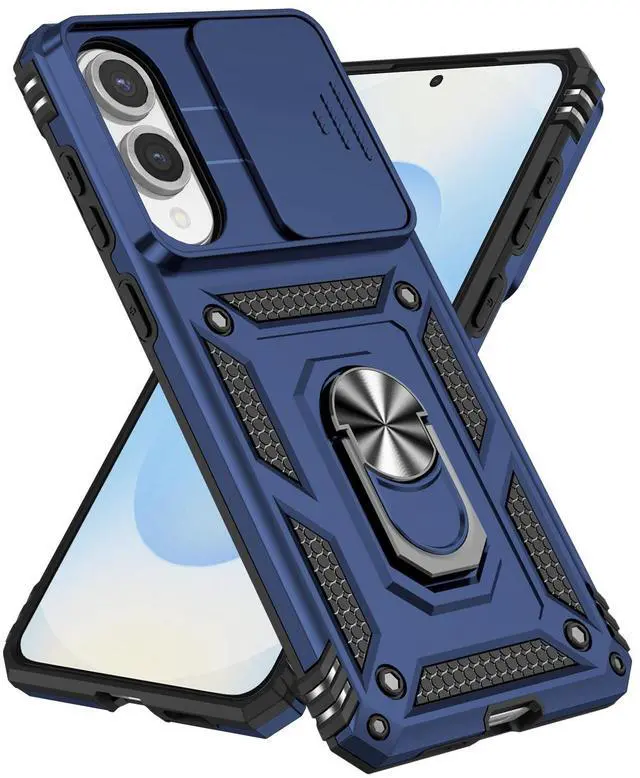 Alt view image 2 of 7 - TYJKeJi Case with Stander Fashion Cover KickStand Case For Samsung Galaxy S25 Edge (Blue)