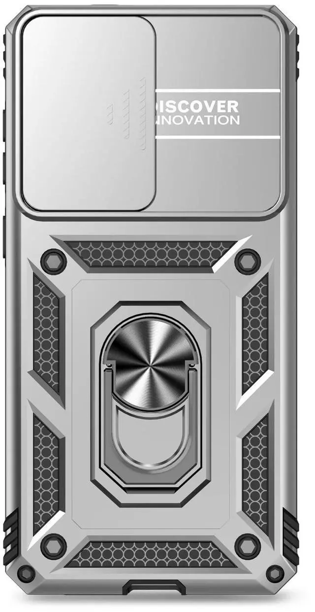 Alt view image 6 of 7 - TYJKeJi Case with Stander Fashion Cover KickStand Case For Samsung Galaxy S25 Edge (Silver)