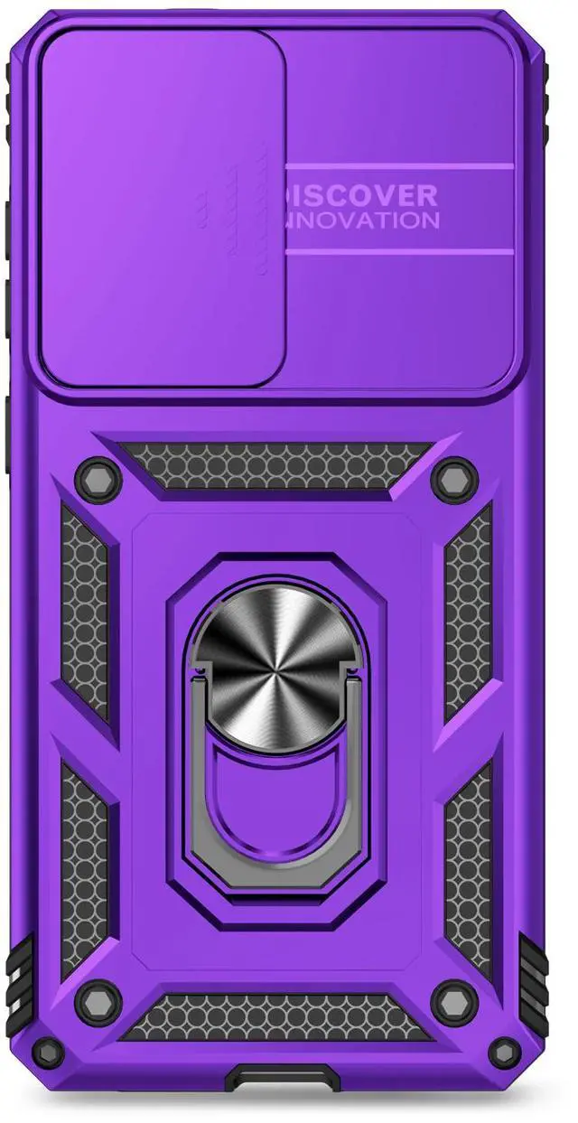 Alt view image 6 of 7 - TYJKeJi Case with Stander Fashion Cover KickStand Case For Samsung Galaxy S25 Edge (Purple)
