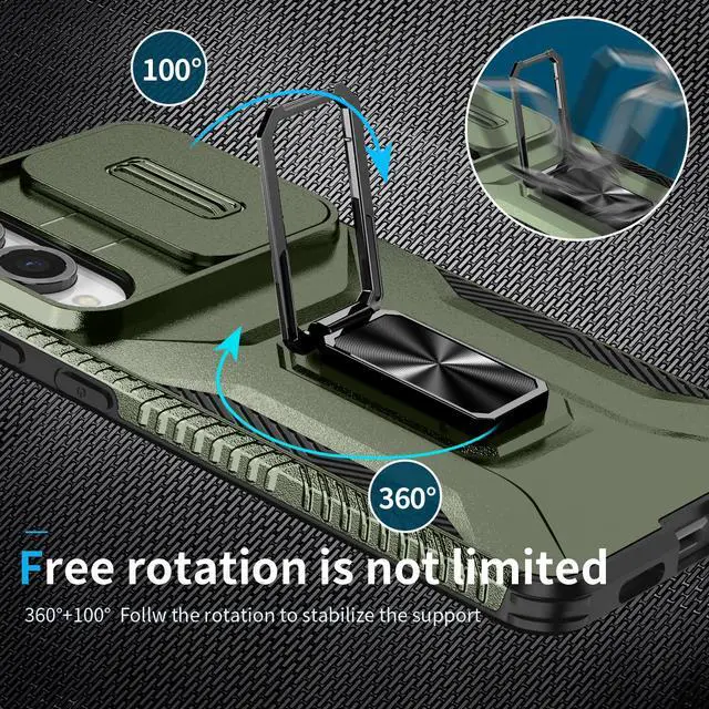 Alt view image 6 of 7 - TYJKeJi Case with Stander Holder Fashion Cover KickStand Case For Samsung Galaxy S25 Edge (Green)