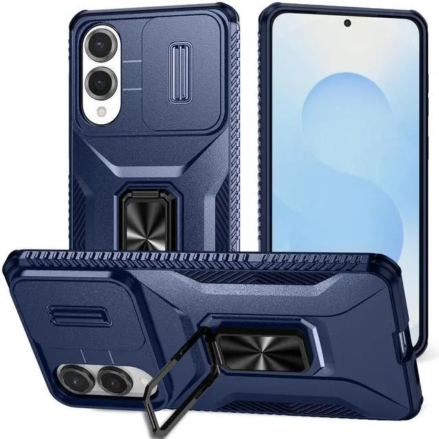Main image of TYJKeJi Case with Stander Holder Fashion Cover KickStand Case For Samsung Galaxy S25 Edge (Blue)