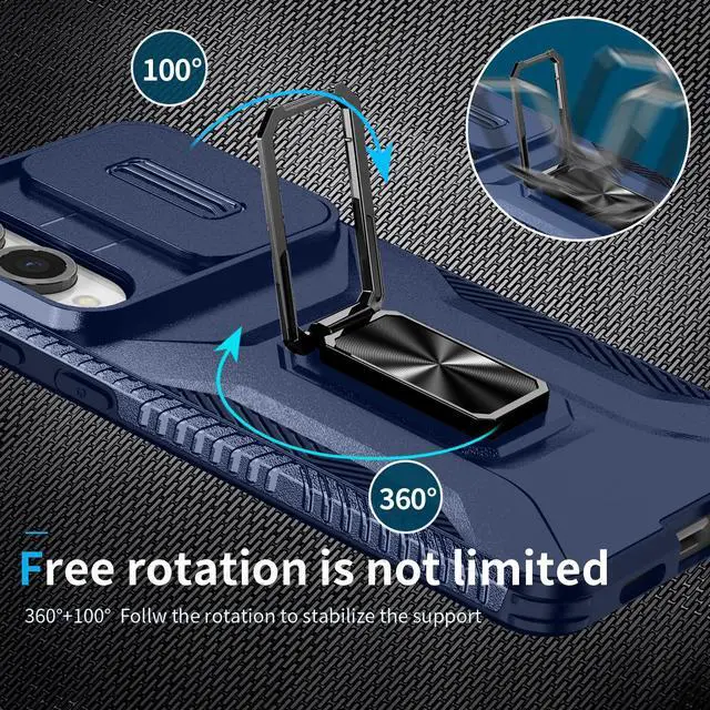 Alt view image 7 of 7 - TYJKeJi Case with Stander Holder Fashion Cover KickStand Case For Samsung Galaxy S25 Edge (Blue)