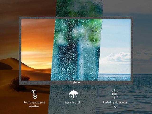Alt view image 5 of 7 - SYLVOX 43'' Outdoor TV, Smart TV with Bluetooth, Wifi, Dual Speakers, 4K LED Waterproof Television for Outside, Ultra-Thin High Resolution, Suitable for Porch, Patio, Pool, Balcony, Yard(Deck Series )