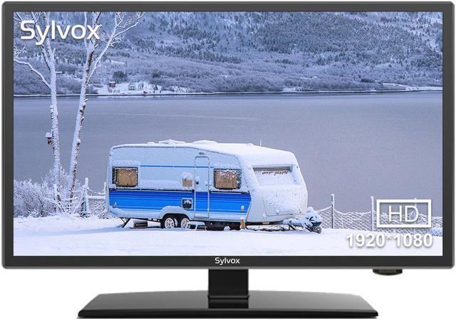 Sylvox 24inch RV TV, 1080p, Built-in DVD Player Speaker FM Radio