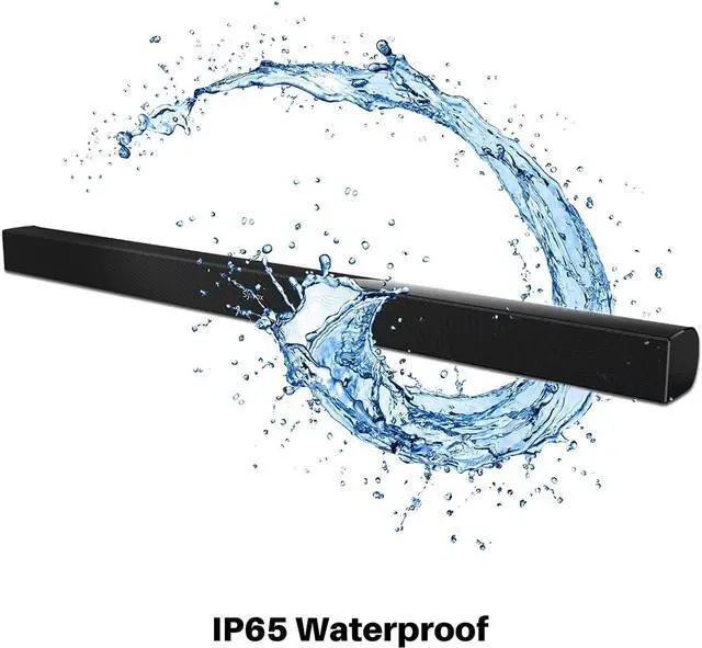 Alt view image 2 of 7 - SYLVOX 38'' SoundBar for Outdoor Smart TV, 2.0ch Wireless Subwoofer IP65 Waterproof Speaker, Bluetooth/HDMI/Optical/RCA/USB Connection, Suitable for Indoor and Outdoor use (ELF S2 Series)