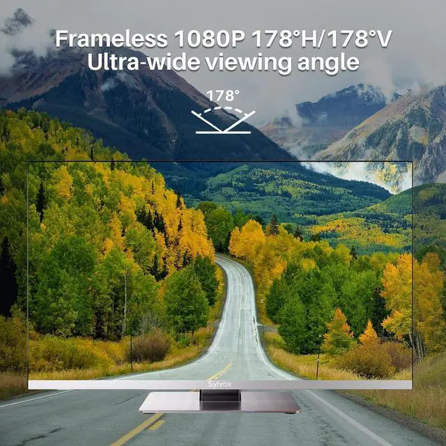 Alt view image 2 of 7 - SYLVOX 32 Inch TV 12 Volt Smart TV FHD 1080P Digital Video Disc Player Built-in ARC CEC WiFi Wireless Connection Support, Suitable for RV Camper Kitchen Bedroom Boat(Limo Series),Black