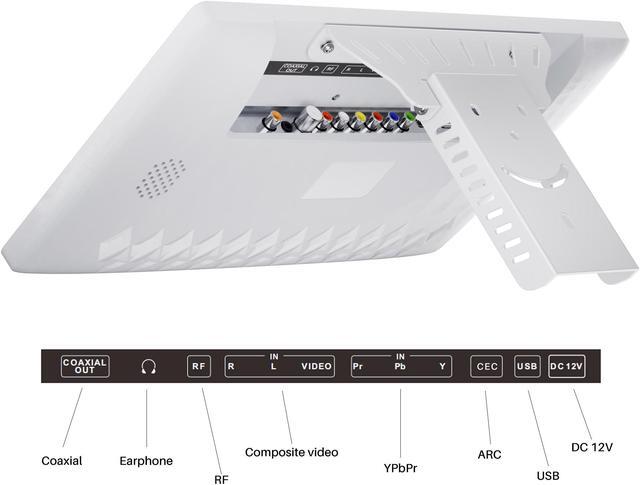 Alt view image 5 of 7 - Sylvox 15.6 inch Kitchen TV, 1080P Full HD Under Cabinet TV, Flip-Down Small 12 Volt TV for Kitchen, RV