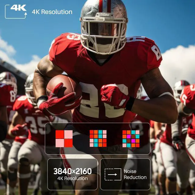 Alt view image 3 of 8 - SYLVOX Outdoor Smart TV, 43" Google TV with Dobly Atmos, Google Assistant, 4K 1000nits Outside Television, IP55 Waterproof TV for Partial Sun (Deck Pro 2.0 NEW)