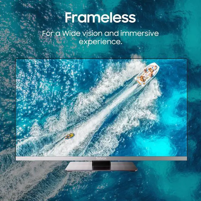 Alt view image 6 of 7 - SYLVOX 12 Volt TV, 22" Smart TV with DVD Player, 1080P Newest Google TV Support Download APPs with Google Assistant, AC/DC Powered TV for RV Camper Boat CoastalHome (Marine series)