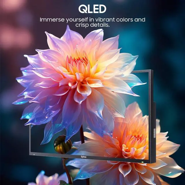 Alt view image 3 of 7 - SYLVOX Smart Outdoor TV, 75'' 4K 1000nits QLED Waterproof TV, Newest Google TV with Dolby Atmos, All Weatherproof TV for Partial Sun (Deck Pro QLED 2.0 New)