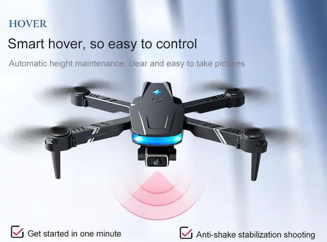 Alt view image 5 of 7 - Drones with Dual HD Cameras for Adults,Foldable Remote Control Quadcopter,Wifi Real-time Transmission of Pictures and Videos,Headless Mode, Shooting Function, One Key Return, Altitude Hold