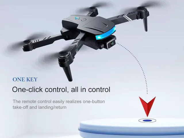Alt view image 7 of 7 - Drones with Dual HD Cameras for Adults,Foldable Remote Control Quadcopter,Wifi Real-time Transmission of Pictures and Videos,Headless Mode, Shooting Function, One Key Return, Altitude Hold