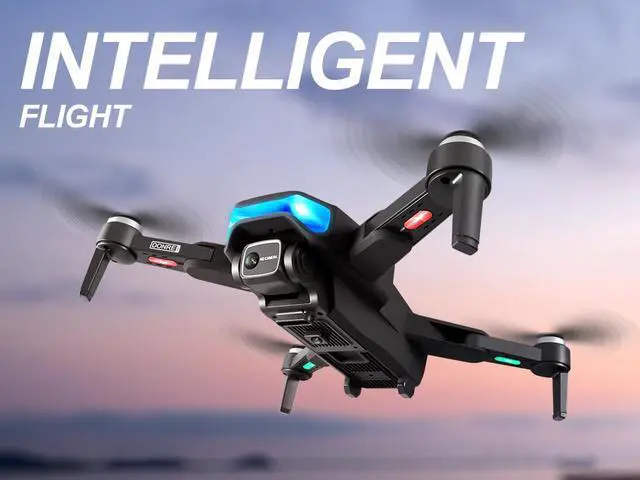 Alt view image 3 of 7 - 5G GPS Drone with Brushless Motor and Dual 4K HD Cameras with EIS Anti Shake,RC Quadcopter for Adults,Real-time Transmission of Pictures and Videos,Altitude Hold,Trajectory Flight,Smart Follow Me