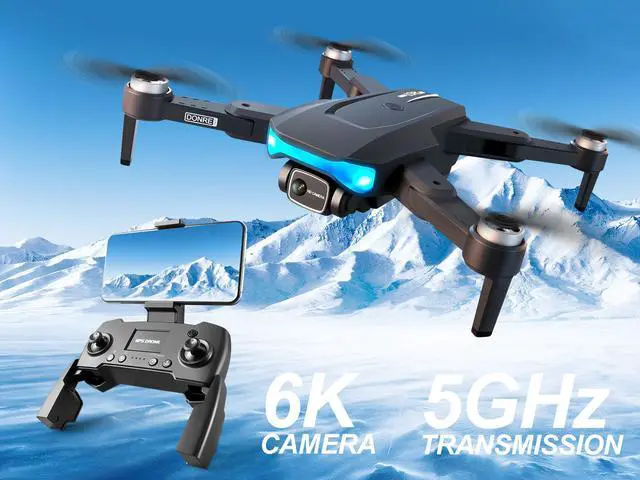 Alt view image 6 of 7 - 5G GPS Drone with Brushless Motor and Dual 4K HD Cameras with EIS Anti Shake,RC Quadcopter for Adults,Real-time Transmission of Pictures and Videos,Altitude Hold,Trajectory Flight,Smart Follow Me