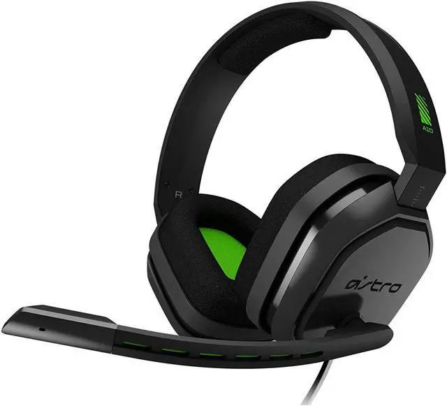 Alt view image 8 of 18 - Astro A10 Headset - Stereo - Green, Gray - Mini-phone - Wired - 32 Ohm - 20 Hz - 20 kHz - Over-the-ear, Over-the-head - Binaural - Circumaural