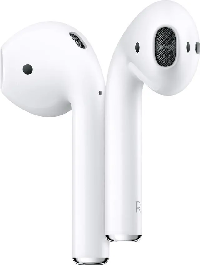 Alt view image 14 of 19 - Apple AirPods 2 White with Charging Case In Ear Headphones MV7N2AM/A