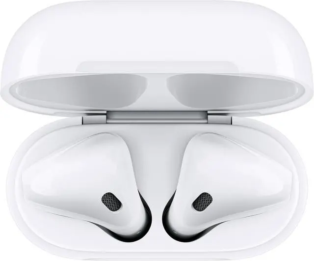 Alt view image 17 of 19 - Apple AirPods 2 White with Charging Case In Ear Headphones MV7N2AM/A