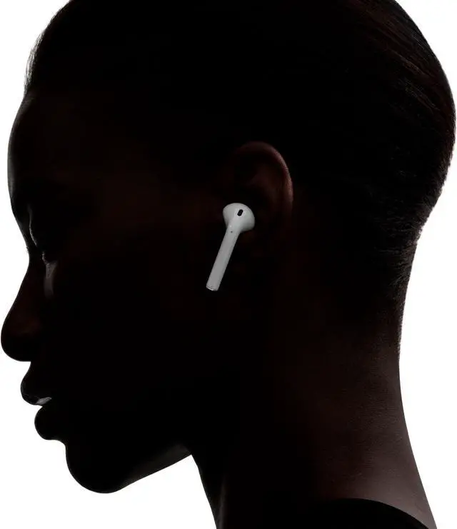 Alt view image 19 of 19 - Apple AirPods 2 White with Charging Case In Ear Headphones MV7N2AM/A