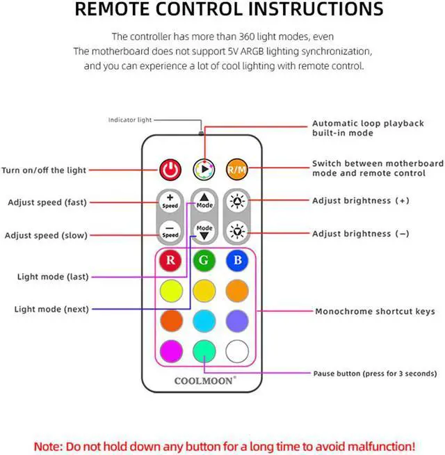 Alt view image 5 of 7 - NewStyp 5V 3Pin ARGB Fans PC CPU Cooler Water Cooling 120mm Replace Computer Case Cooling RGB 12V 4Pin PWM Fan Accessories Pink 4 Packs