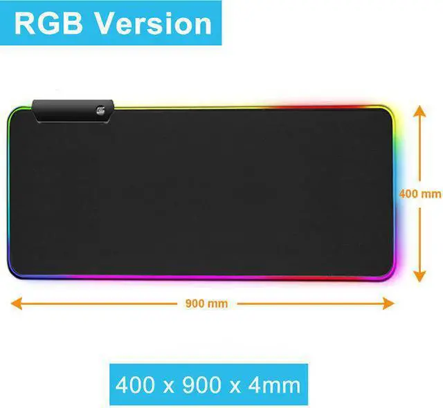 Alt view image 2 of 7 - NewStyp Gaming Mouse Pad Computer Mousepad RGB Large Mouse Pad Gamer XXL Mouse Carpet Big Mouse Pad PC Desk Play Mat with Backlit