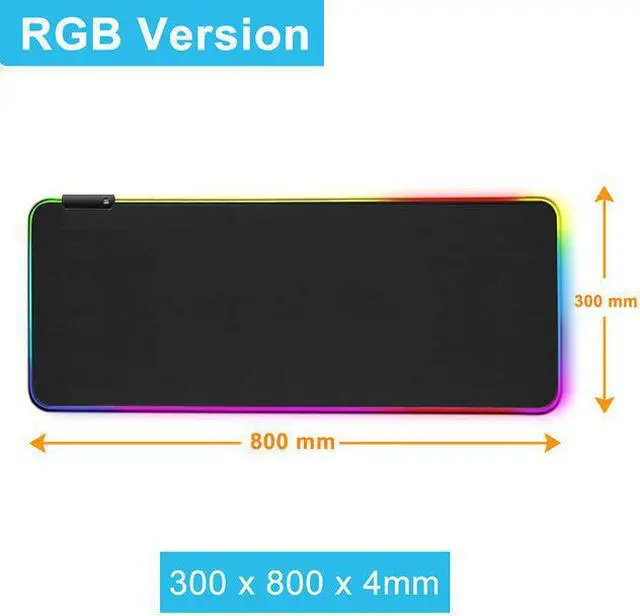 Alt view image 2 of 7 - NewStyp Gaming Mouse Pad Computer Mousepad RGB Large Mouse Pad Gamer XXL Mouse Carpet Big Mouse Pad PC Desk Play Mat with Backlit 800*300mm