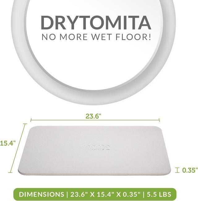 Diatomaceous Earth Bath Mat, Momo Lifestyle Absorbent Fast Drying
