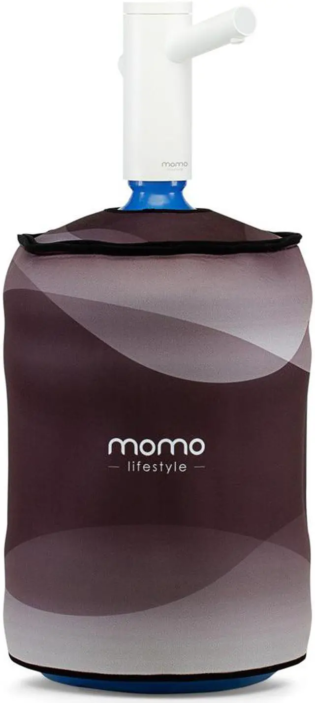 Alt view image 3 of 7 - 5 Gallon Bottle Sleeve Reversible, Durable Cooling Neoprene (Wetsuit Material) Insulation Slick Elegant Design Large 5gal Bottle Cover Accessory Momo Sleeve by Momo Lifestyle (Ocean)