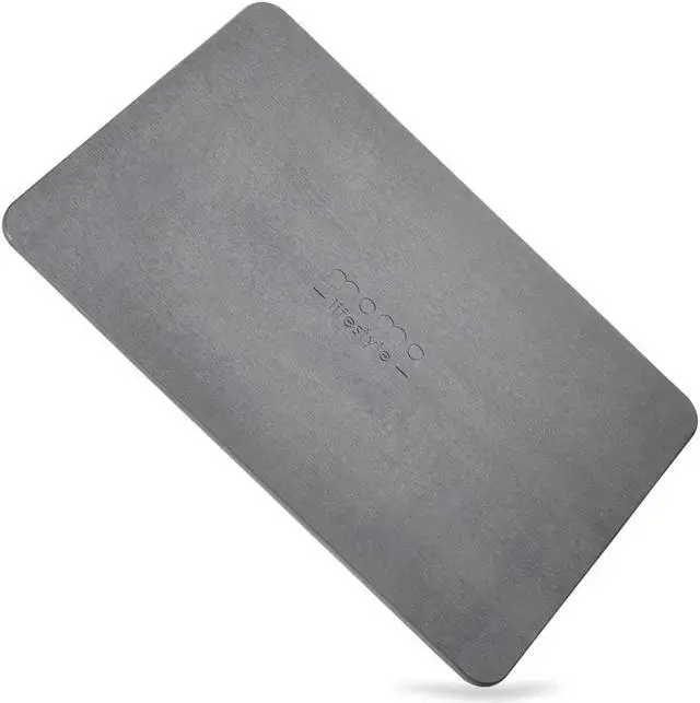 Alt view image 3 of 7 - Diatomaceous Earth Bath Mat, Momo Lifestyle Absorbent Fast Drying Bath Mat Nonslip Non Scratching Bath Stone Eco-Friendly Slick Design 23.6 X 15.4 X 0.4 Inches - Drytomita (Graphite Grey)