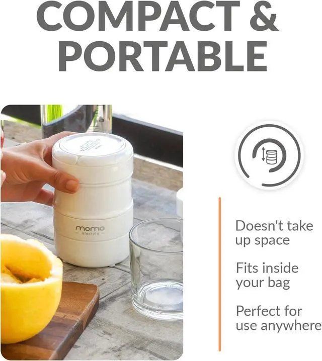 Alt view image 4 of 7 - Momo Lifestyle Portable Collapsible Blender Personal BPA Free USB Rechargeable Blendjet On the Go for Smoothies and Shakes