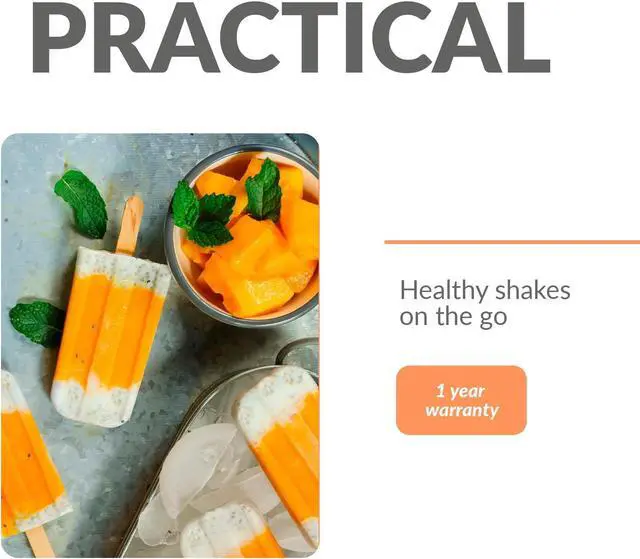 Alt view image 5 of 7 - Momo Lifestyle Portable Collapsible Blender Personal BPA Free USB Rechargeable Blendjet On the Go for Smoothies and Shakes