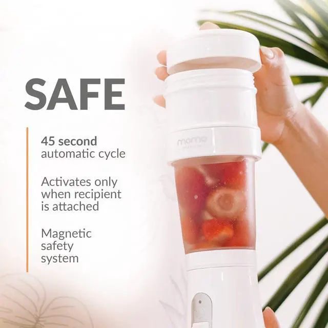 Alt view image 7 of 7 - Momo Lifestyle Portable Collapsible Blender Personal BPA Free USB Rechargeable Blendjet On the Go for Smoothies and Shakes