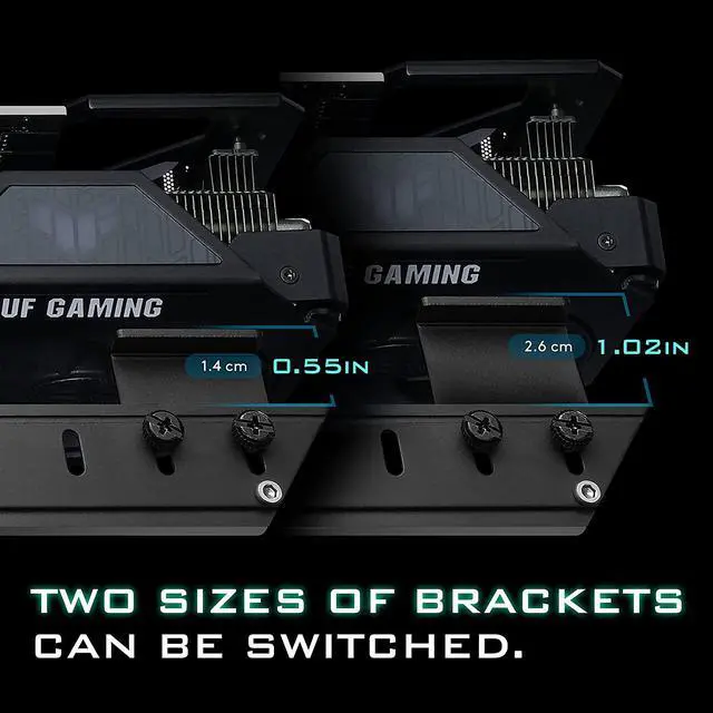 Alt view image 3 of 7 - GPU Holder Brace Graphics Card GPU Support Video Card Holder Bracket, Video Card Sag Holder/Holster Bracket Support RX6700,RTX3090- 309EZ-Black