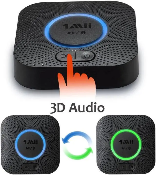 Alt view image 12 of 12 - Upgraded 1Mii B06 Plus Bluetooth Receiver, HiFi Wireless Audio Adapter, Bluetooth 5.0 Receiver with 3D Surround aptX Low Latency for Home Music Streaming Stereo System