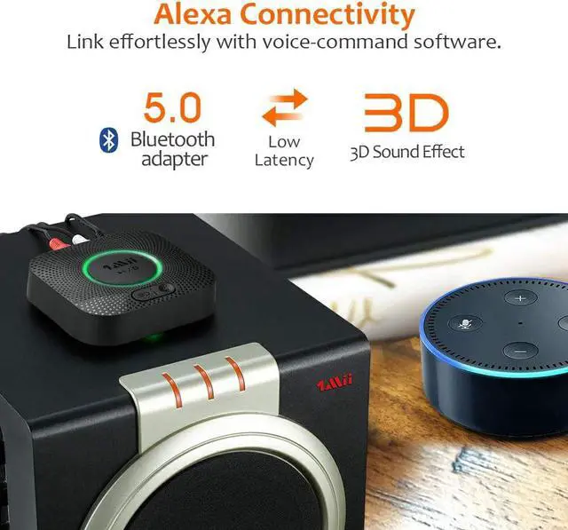 Alt view image 10 of 12 - Upgraded 1Mii B06 Plus Bluetooth Receiver, HiFi Wireless Audio Adapter, Bluetooth 5.0 Receiver with 3D Surround aptX Low Latency for Home Music Streaming Stereo System