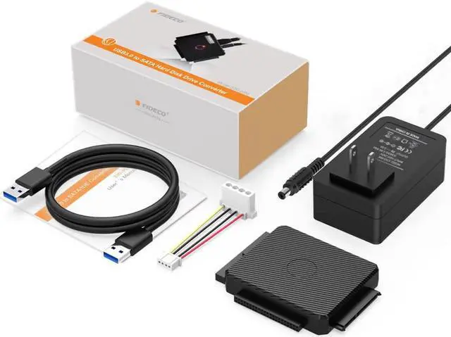 Alt view image 7 of 7 - IDE Adapter Cable, SATA Adapter Cable, USB 3.0 to IDE & SATA Hard Drvie Converter, IDE Hard drive docking station for 2.5"/3.5"/5.25" IDE and SATA III HDD SSD Drives, up to 2 x 10TB, LED indicator