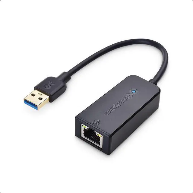 Main image of Network Adapter, USB to Ethernet Adapter (USB 3.0 to Gigabit Ethernet, Ethernet to USB, Ethernet Adapter for Laptop) Supporting 10/100/1000 Mbps Ethernet Network in Black