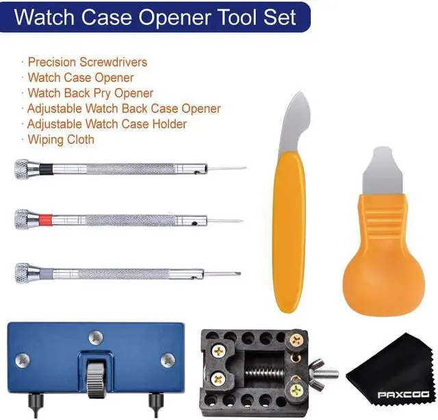 Alt view image 4 of 6 - 168 Pcs Watch Repair Tools Kit Professional Watch Opener Spring Bar Tool Watch Band Link Pin Back Remover Tool with Carrying Case