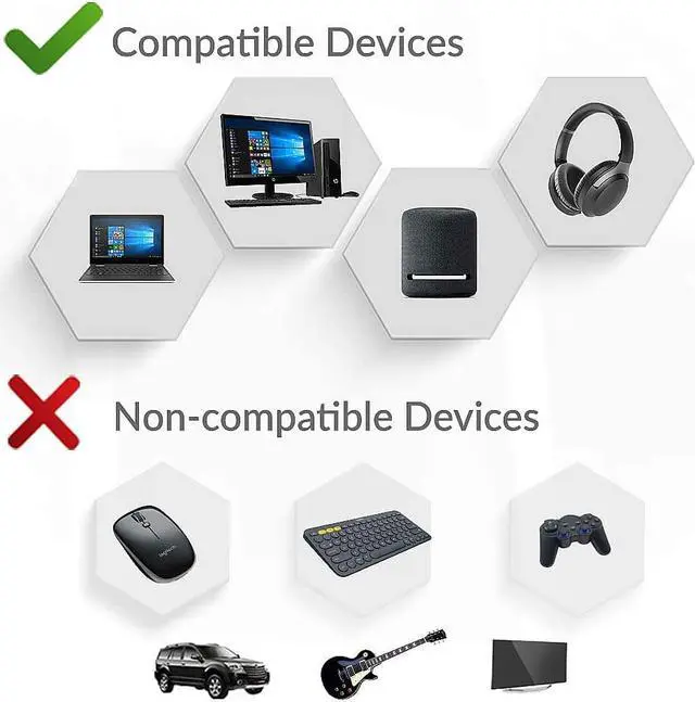 Alt view image 2 of 7 - Long Range Bluetooth 5.0 USB Audio Adapter for PC Laptop Mac PS4 PS5 Linux, Superior Sound Wireless Audio Dongle for Headphones Speakers, aptX Low Latency, Plug and Play (Audio ONLY)